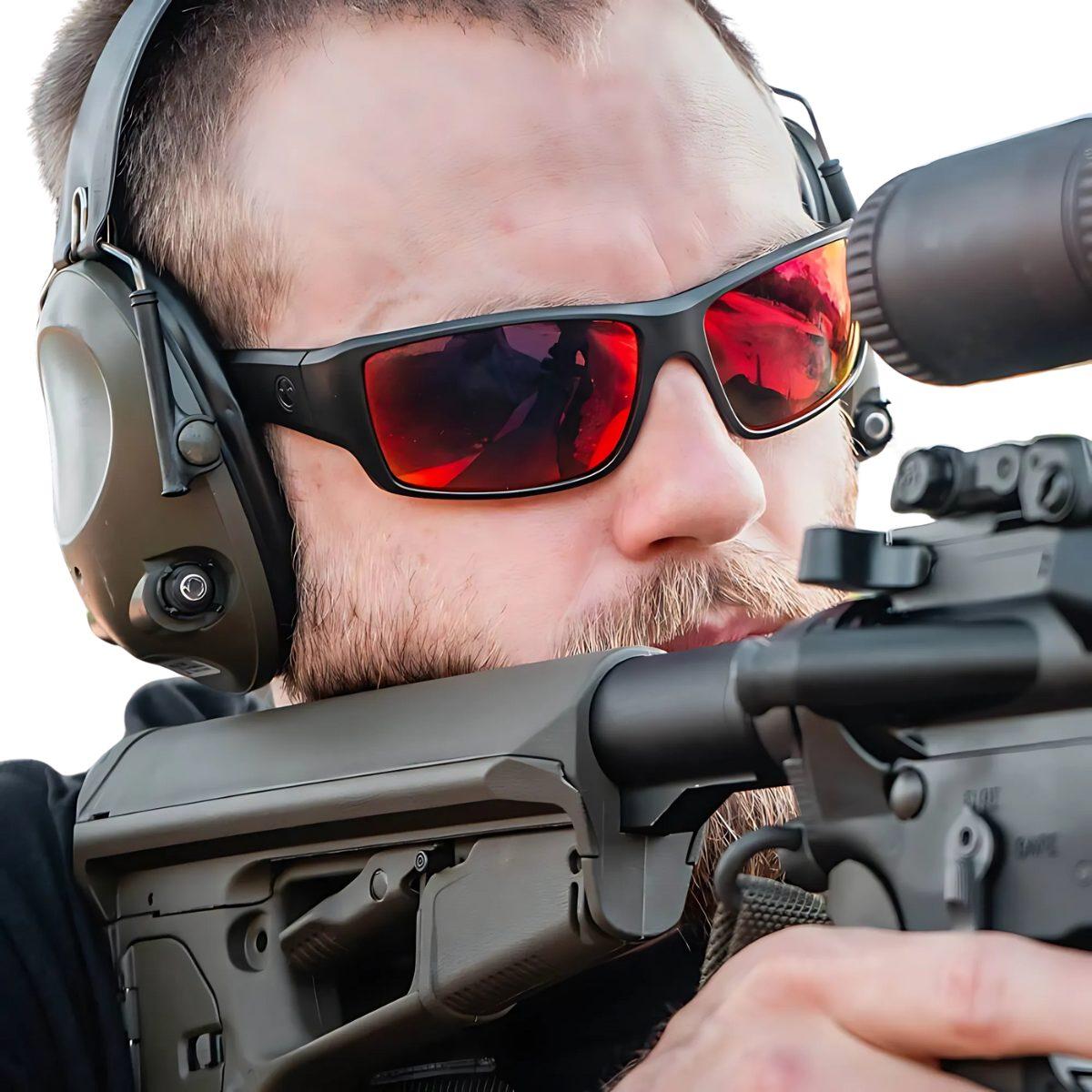 magpul okulary balistyczne ascent eyewear czarna ramka szaro zczerwone szkla polaryzacyjne mag1132 1 001 1140