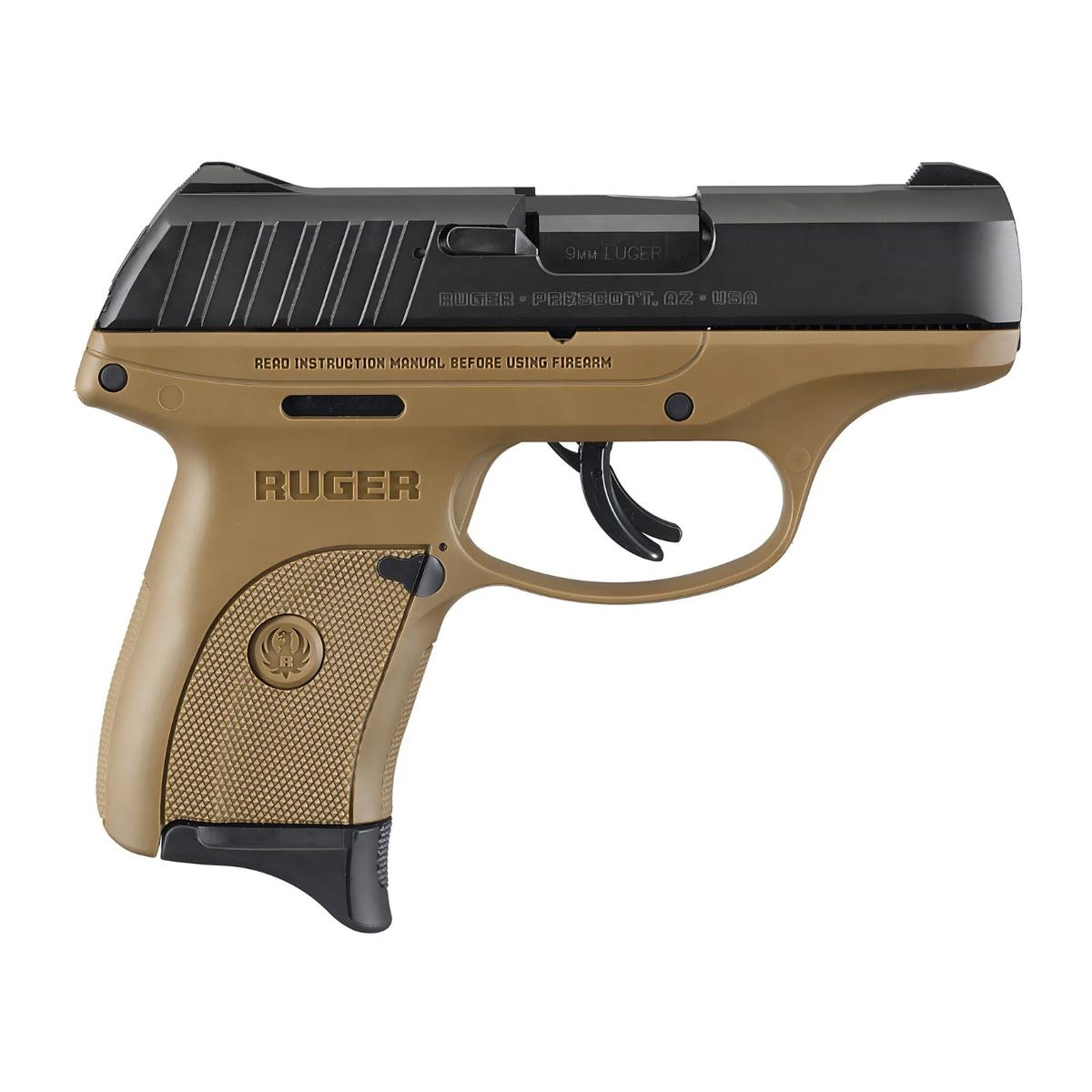 ruger ec9s black fde 3297