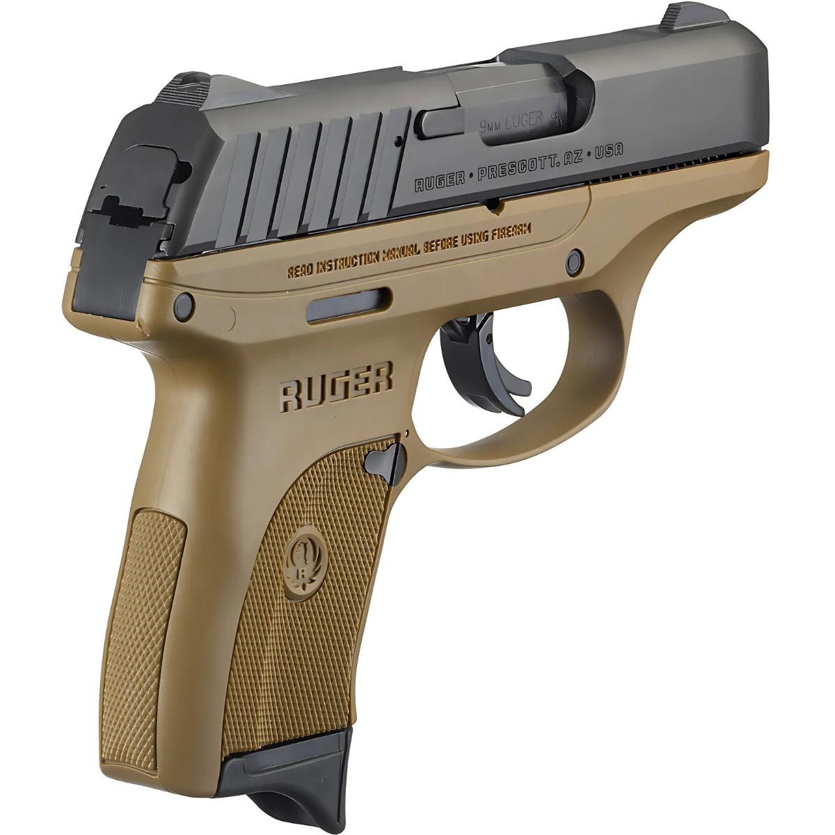 ruger ec9s black fde 3297
