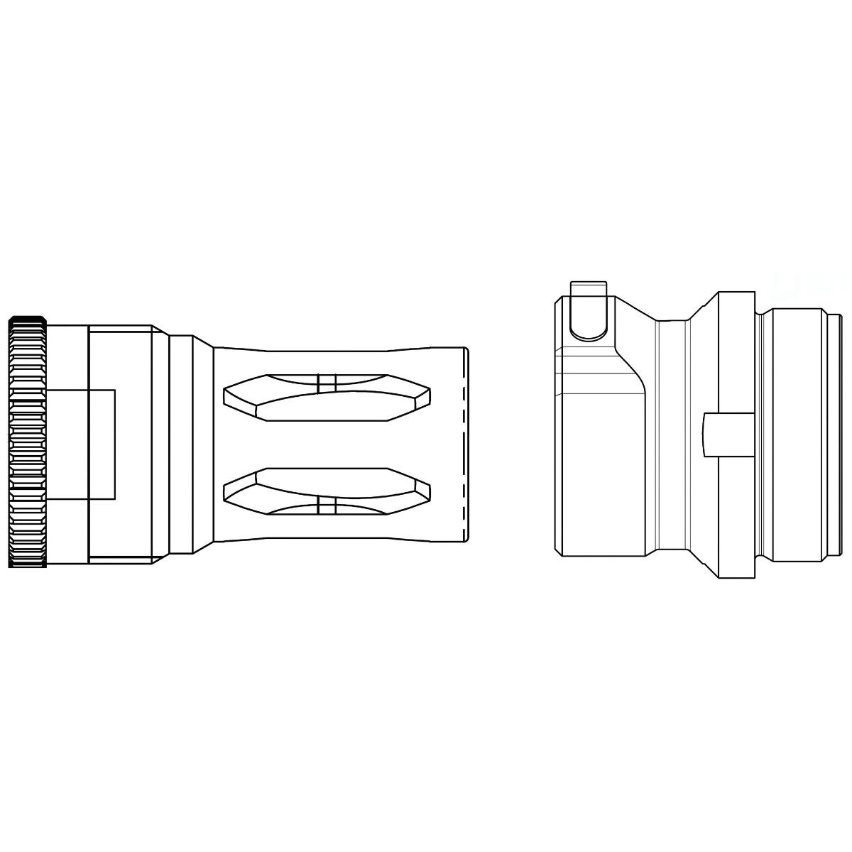 b t adapter print x hub qdau ase utra stal 223rem 308 sd hub qdau