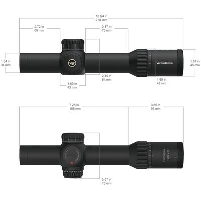 vector optics luneta celownicza continental x10 1 10x28 ed rar 34 mm scff 48