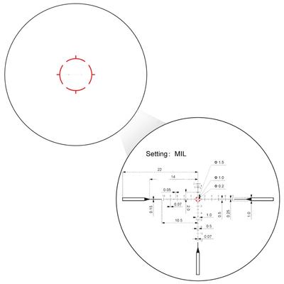 vector optics luneta celownicza continental x10 1 10x28 ed rar 34 mm scff 48