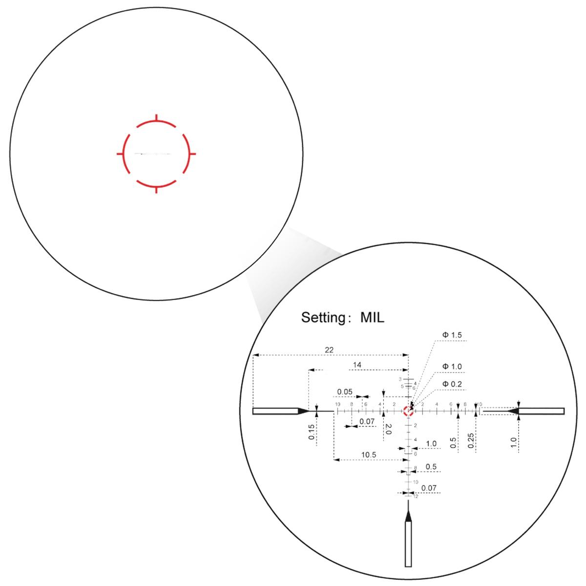 vector optics luneta celownicza continental x10 1 10x28 ed rar 34 mm scff 48