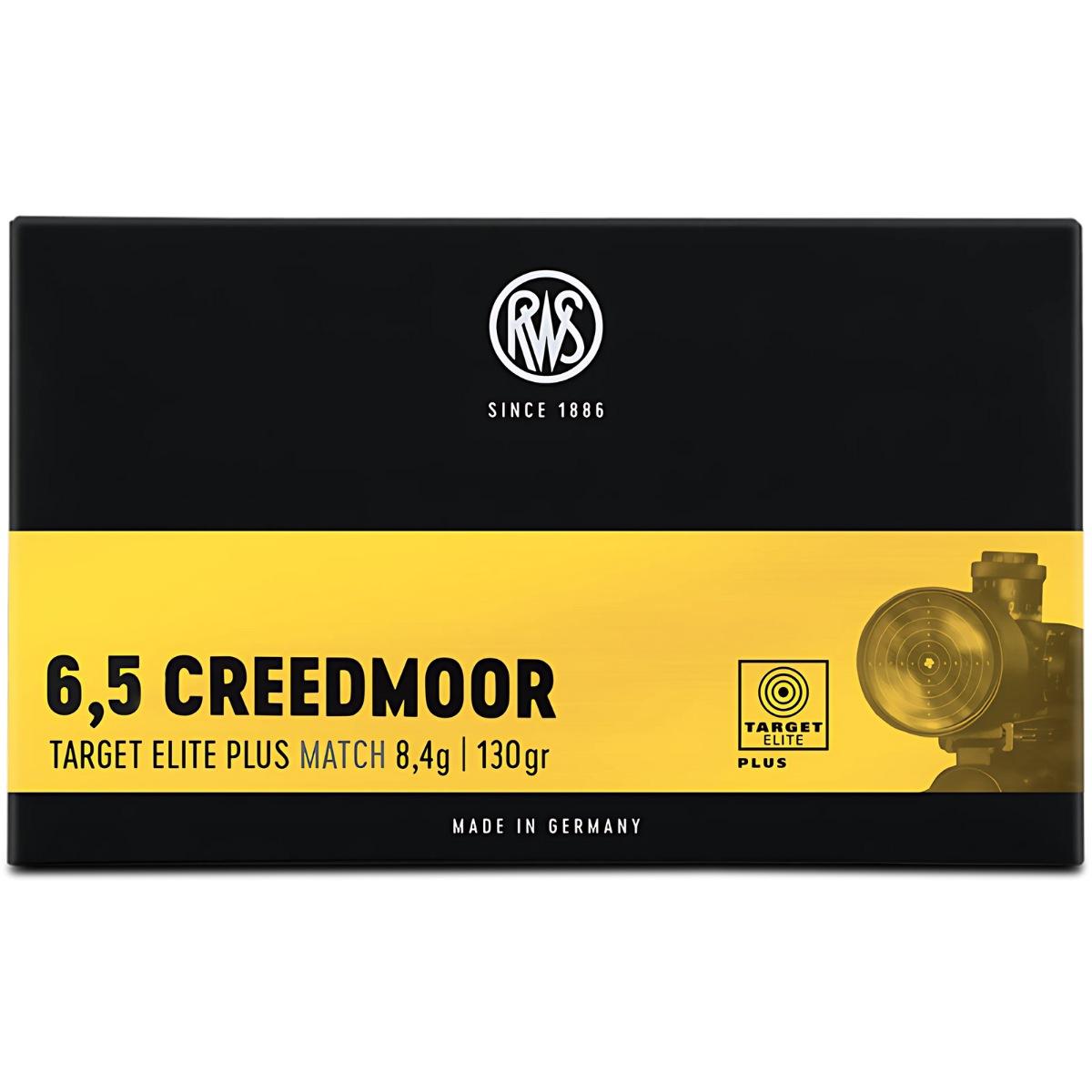 rws target elite plus 6 5 creedmoor 130gr