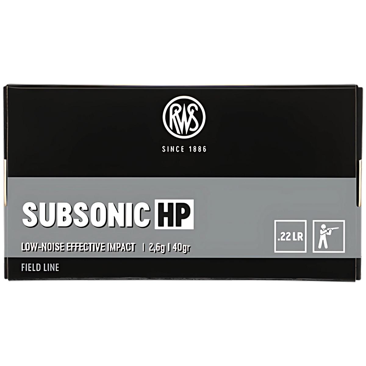 22 lr rws subsonic h point 40gr 2 6g
