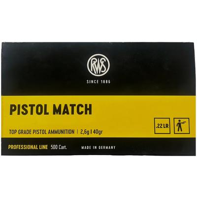 RWS Pistol Match .22 LR 40gr