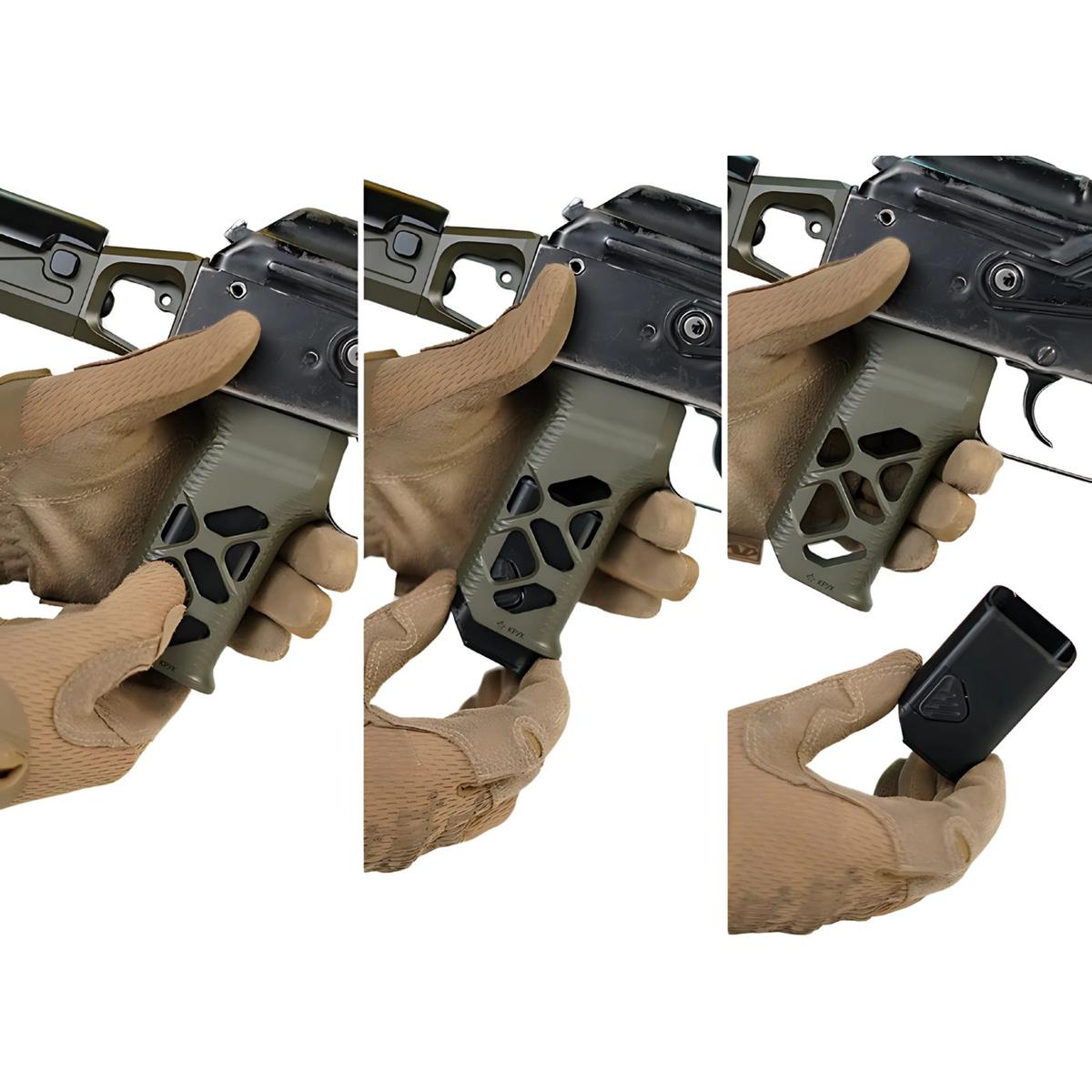 kruk chwyt pistoletowy aluminiowy jack mini jack akm ak 74 coyote crc 9u081