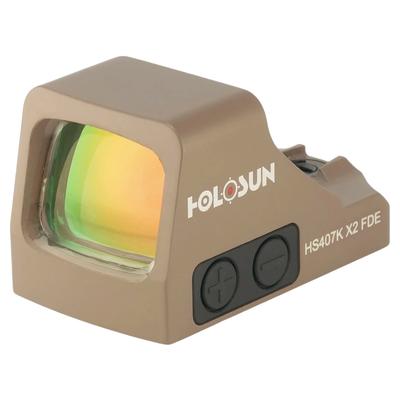 holosun kolimator hs407k x2 open reflex sub compact pistol sight fde