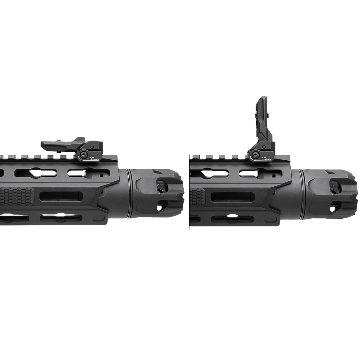 strike industries przyrzady celownicze strike polymer backup sights skladane picatinny czarne si spbus