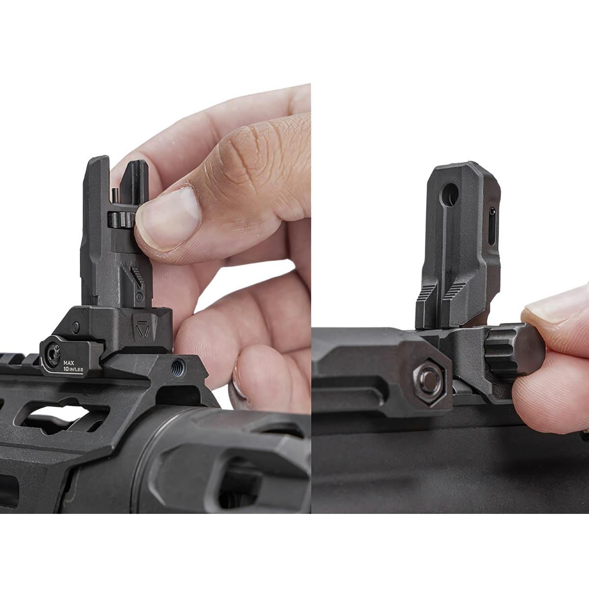 strike industries przyrzady celownicze strike polymer backup sights skladane picatinny czarne si spbus