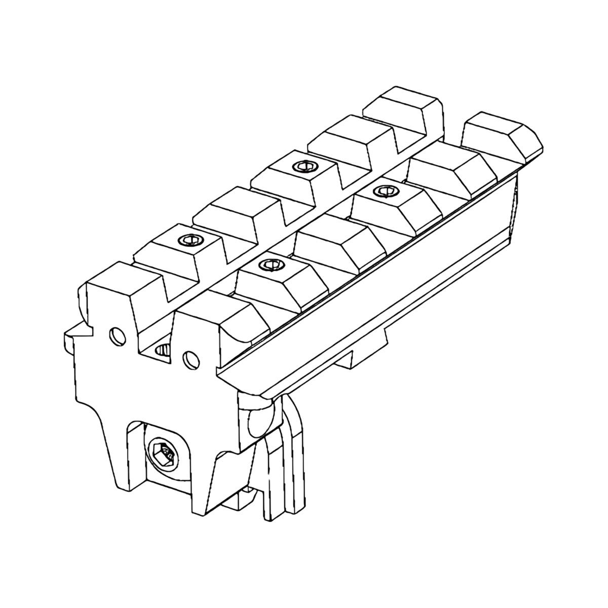 strike industries szyna montazowa rear sight mount g17 18 czarny si gsr