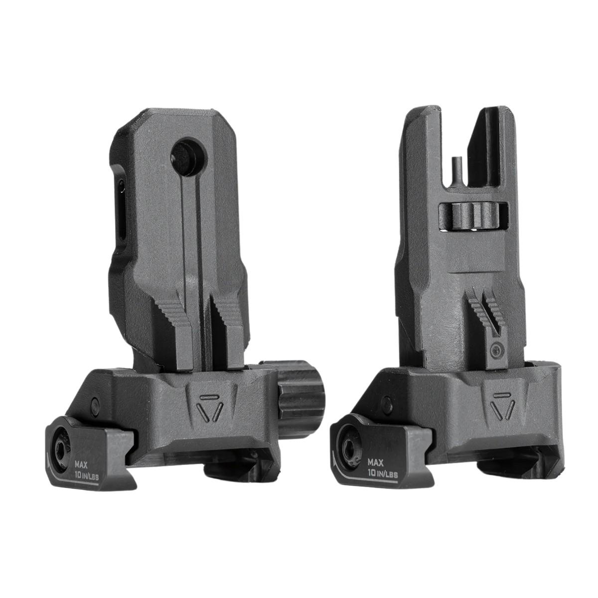 strike industries przyrzady celownicze strike polymer backup sights skladane picatinny czarne si spbus