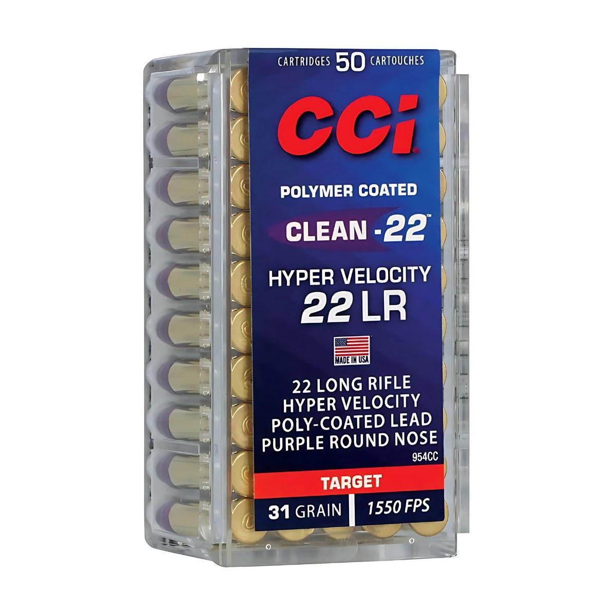 cci 22 lr hv target clean 40gr