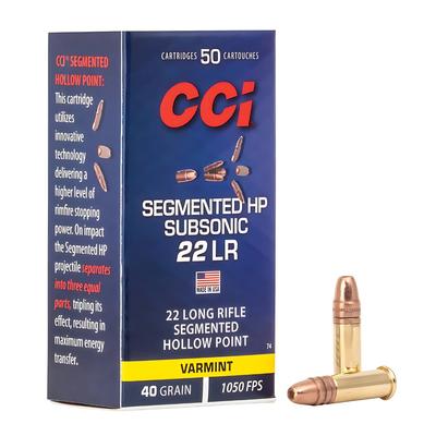 CCI .22 LR Segmented HP...