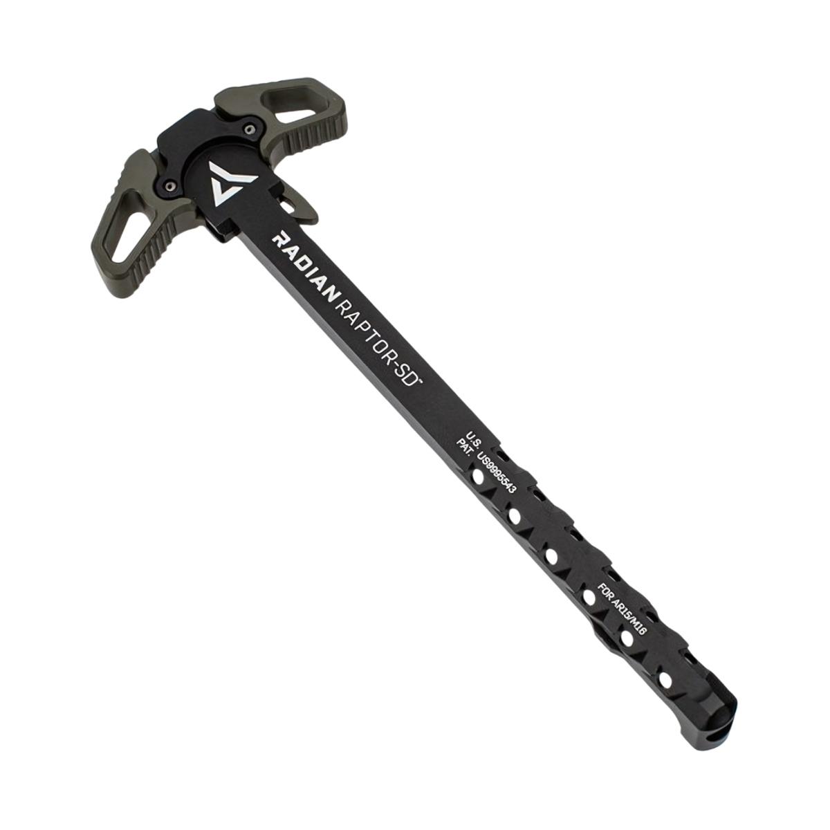 radian weapons obustronna wentylowana dzwignia przeladowania ar 15 radian raptor sd szara r0561