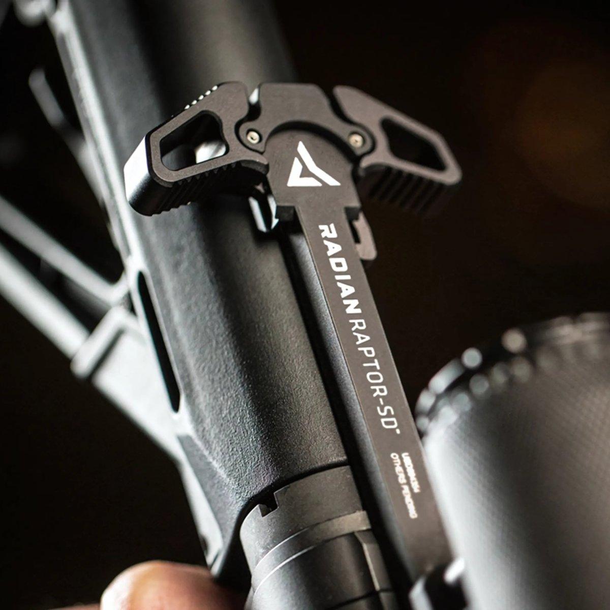 radian weapons obustronna wentylowana dzwignia przeladowania ar 15 radian raptor sd zielona r0376