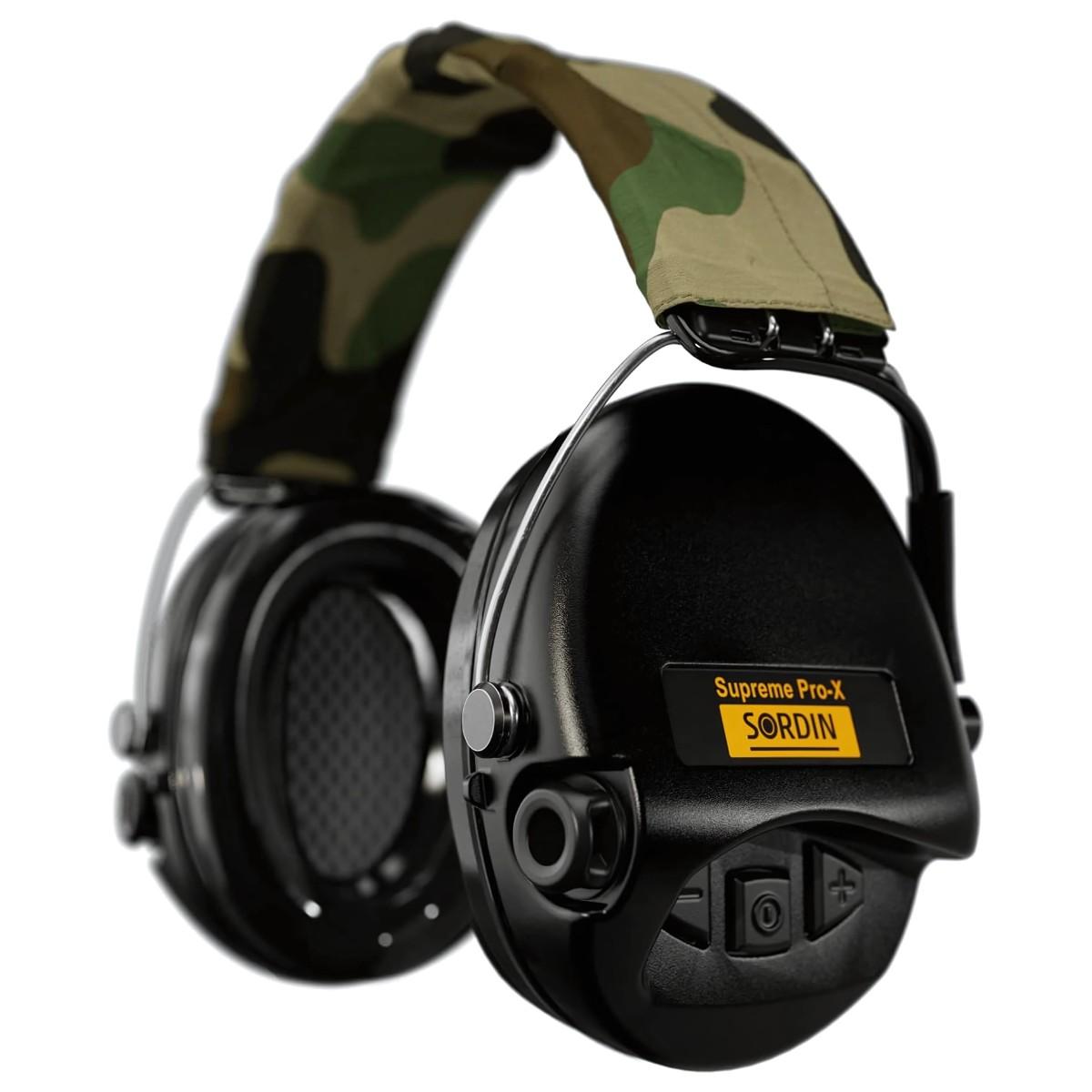 sordin sluchawki aktywne supreme pro x opaska camo zelowe wkladki czarne sor75302 x ct 02 g s