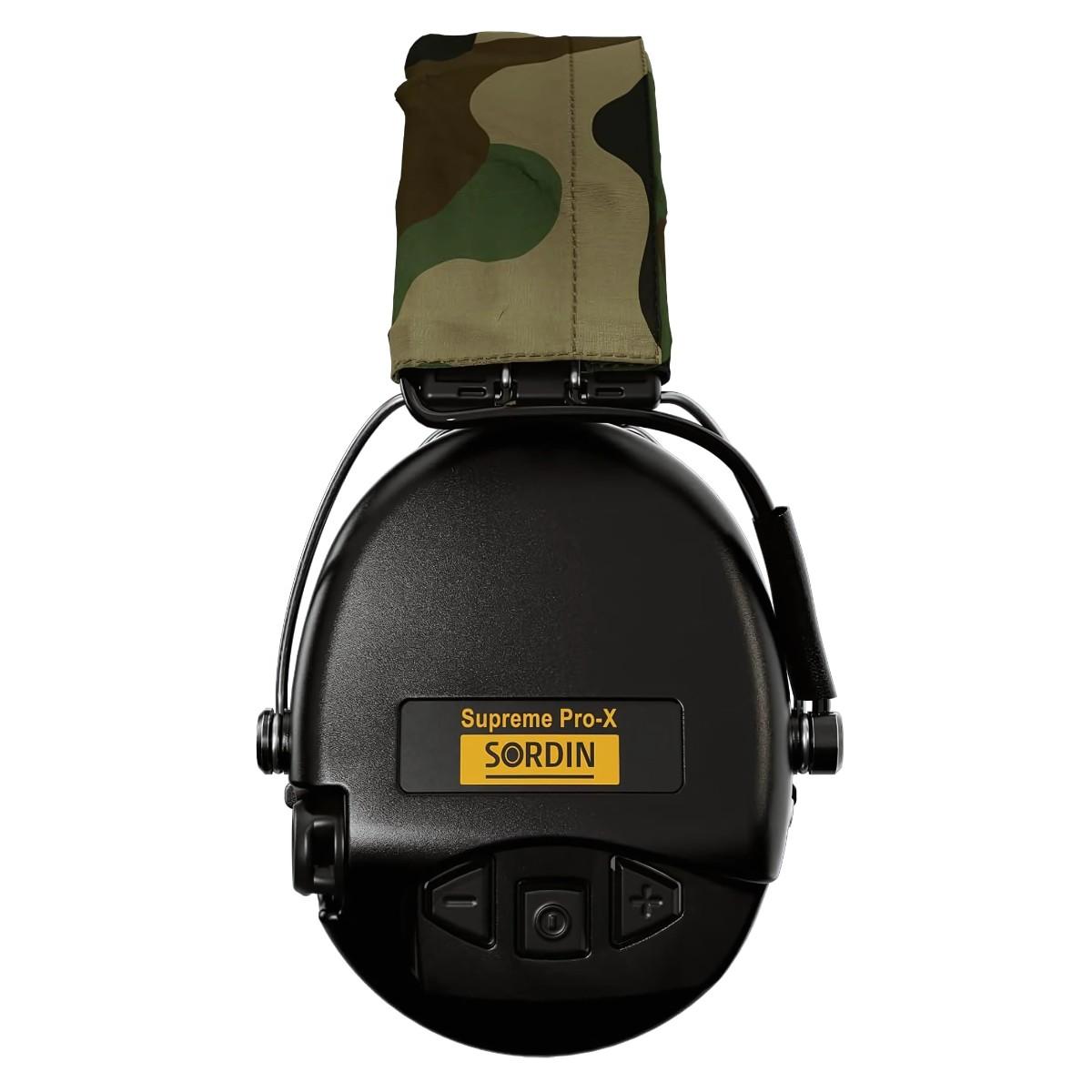 sordin sluchawki aktywne supreme pro x opaska camo zelowe wkladki czarne sor75302 x ct 02 g s