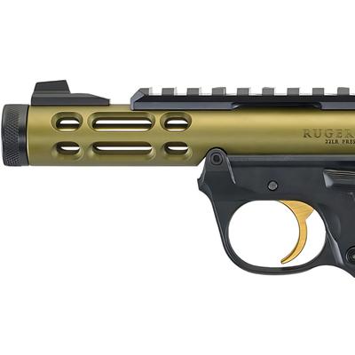 ruger mark iv 22 45 lite o d green gold 43933