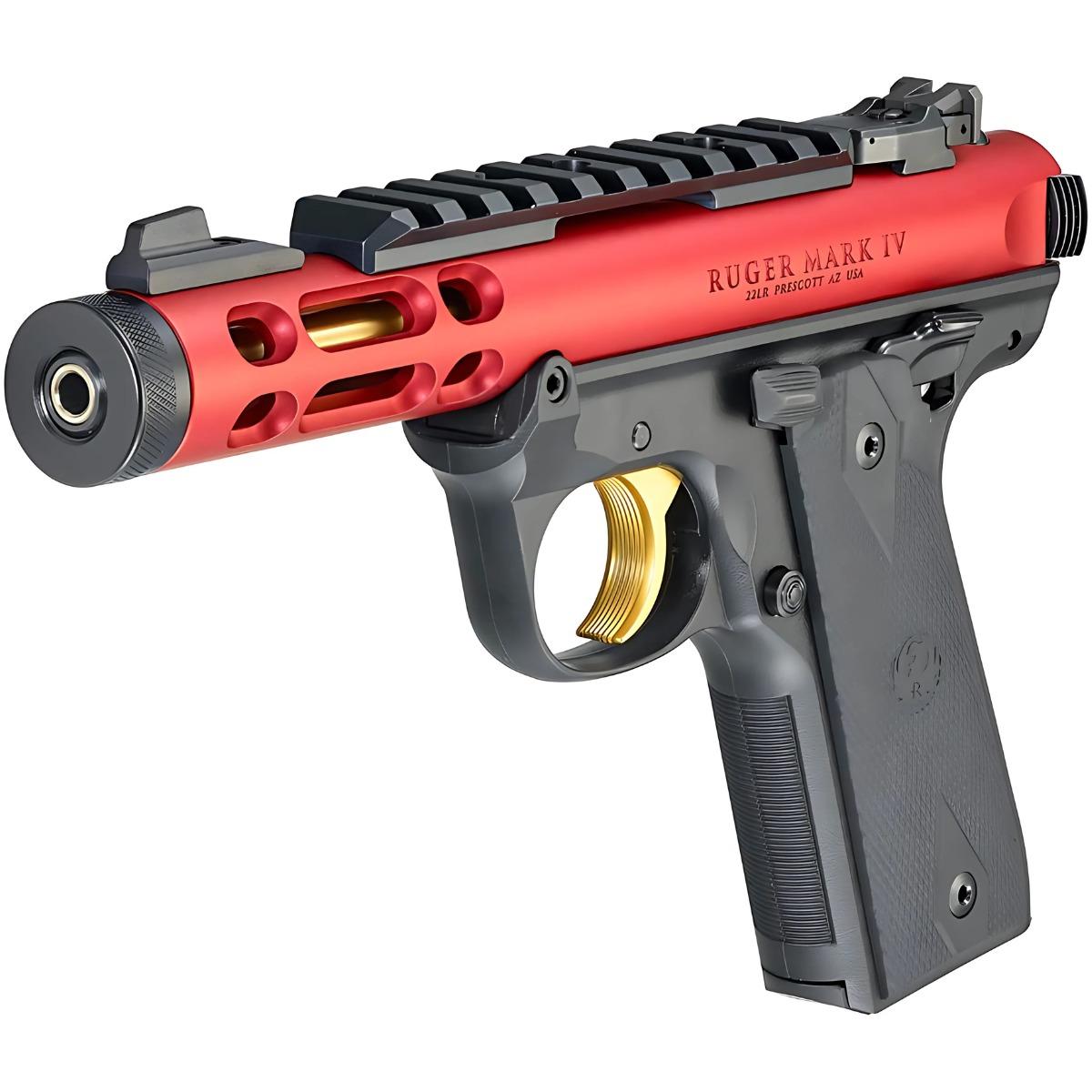 ruger mark iv 22 45 lite red gold 43935