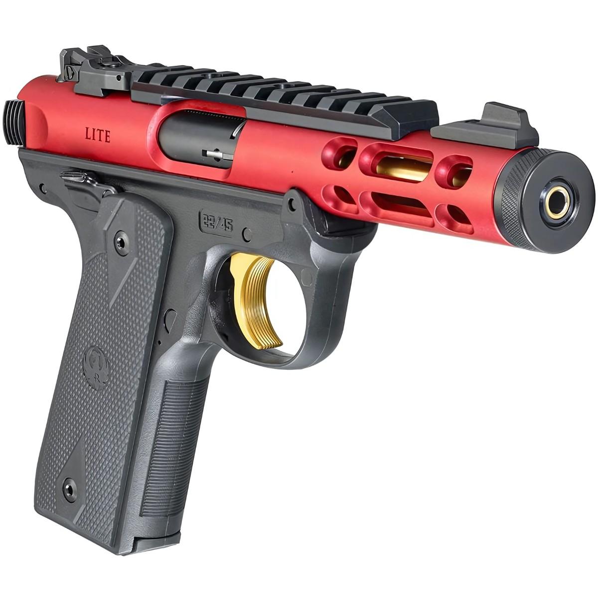 ruger mark iv 22 45 lite red gold 43935