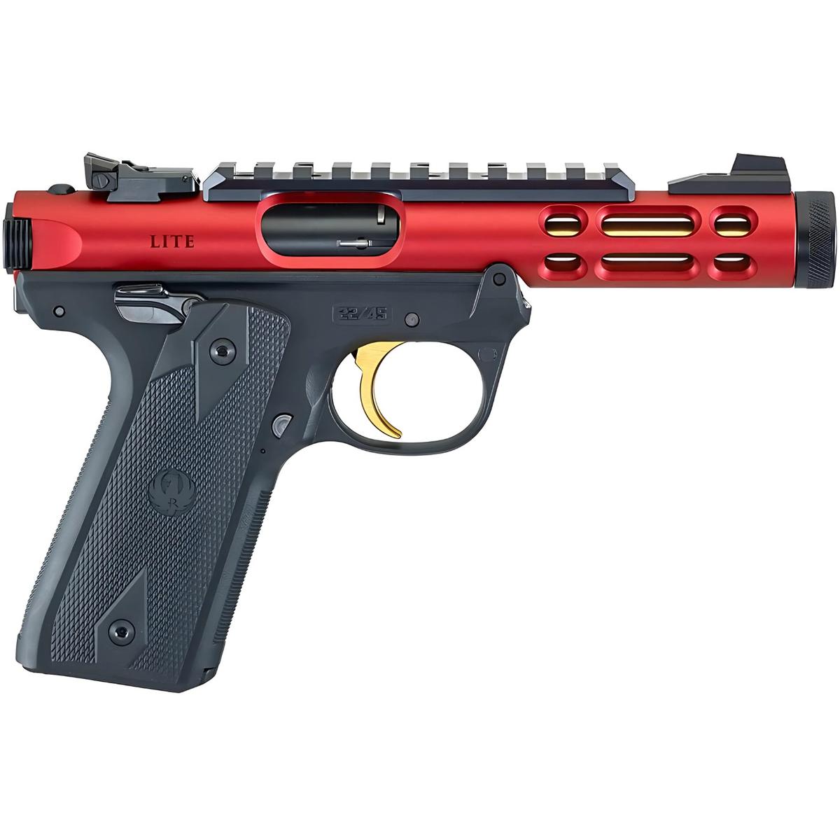ruger mark iv 22 45 lite red gold 43935