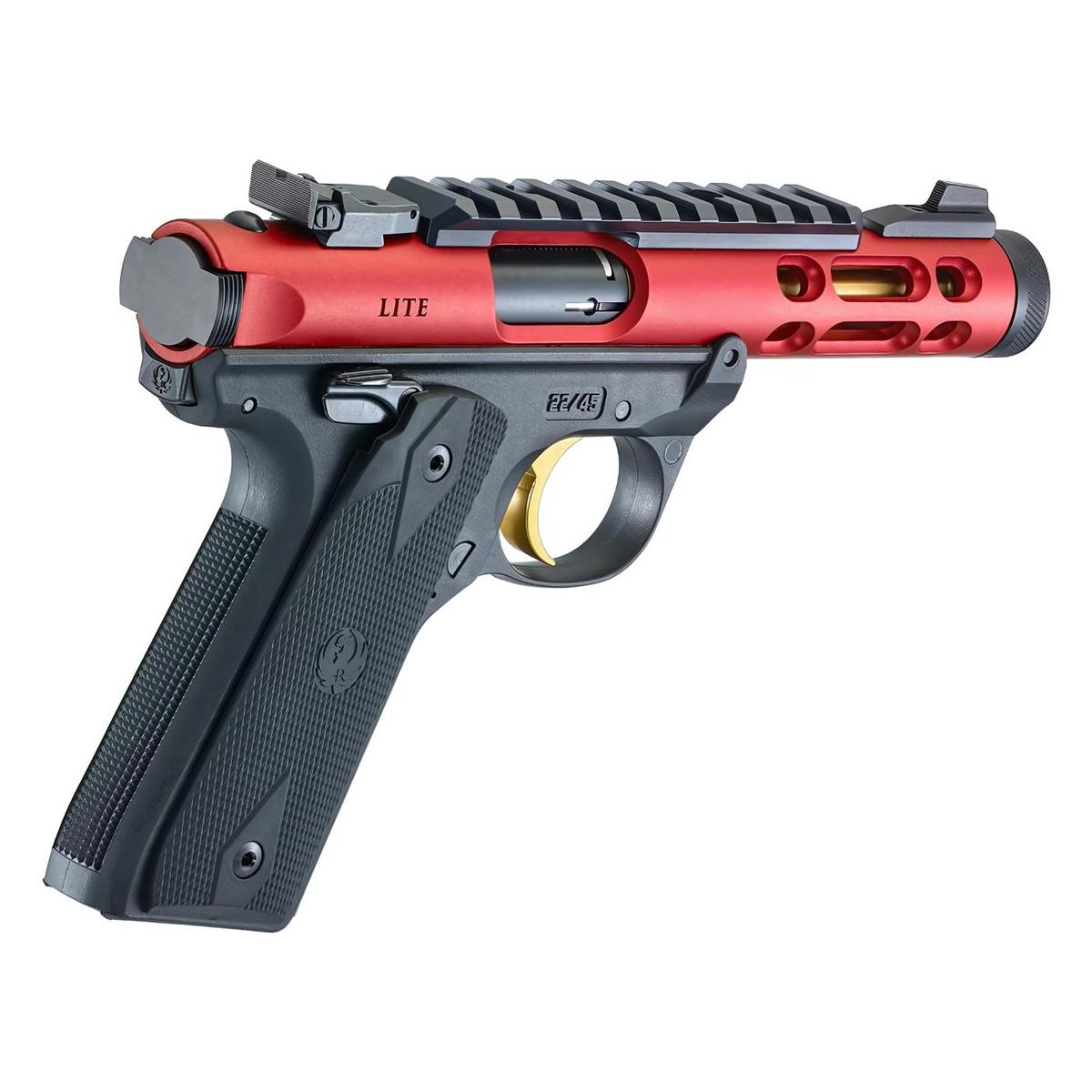 ruger mark iv 22 45 lite red gold 43935