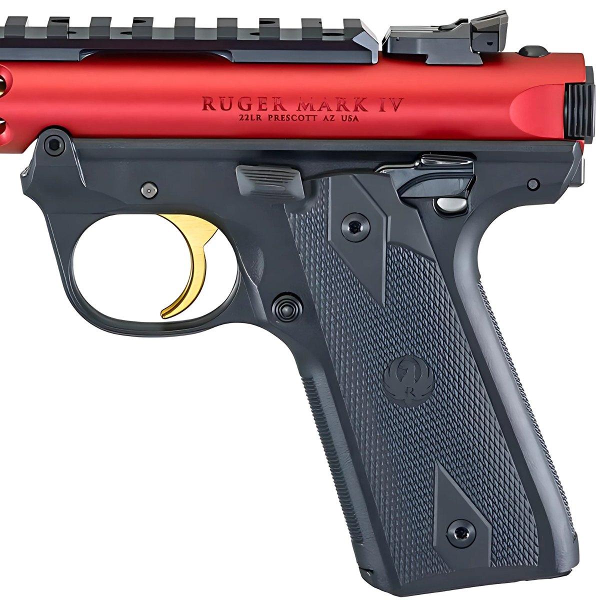 ruger mark iv 22 45 lite red gold 43935
