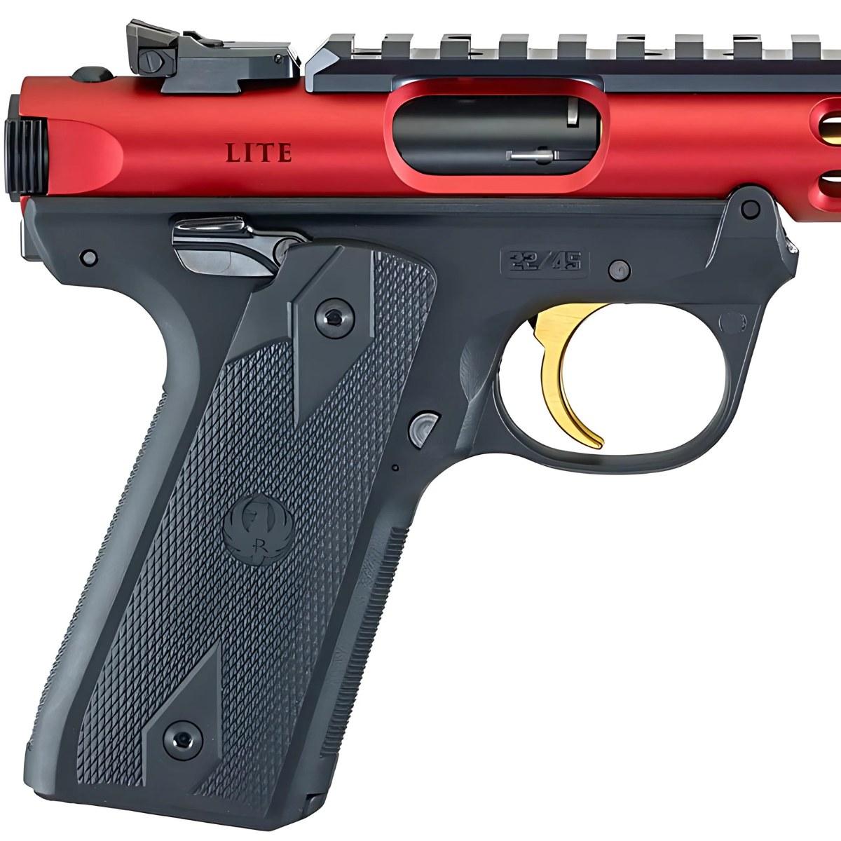 ruger mark iv 22 45 lite red gold 43935