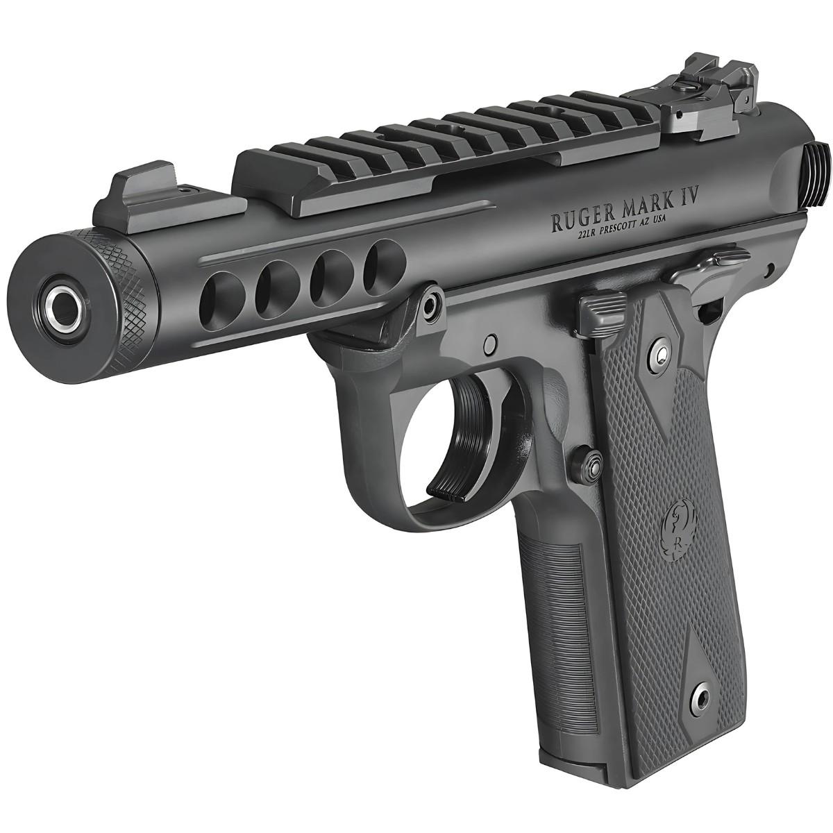 ruger mark iv 22 45 lite black red 43942