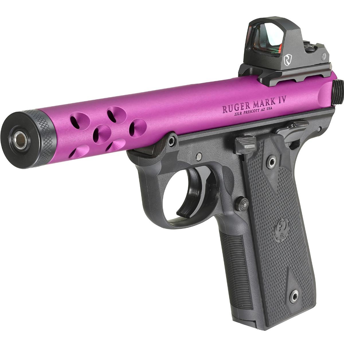 Ruger Mark IV 22/45 Lite Purple z kolimatorem Riton (43947)