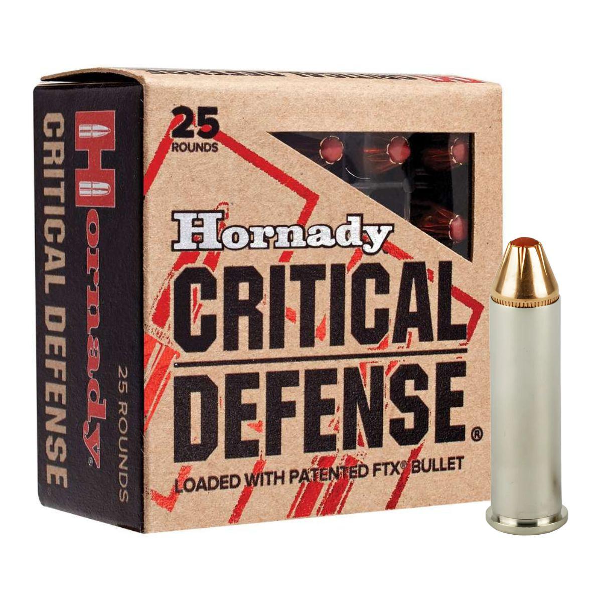 hornady ftx critical defense 357magnum 125gr 8 1g 90500