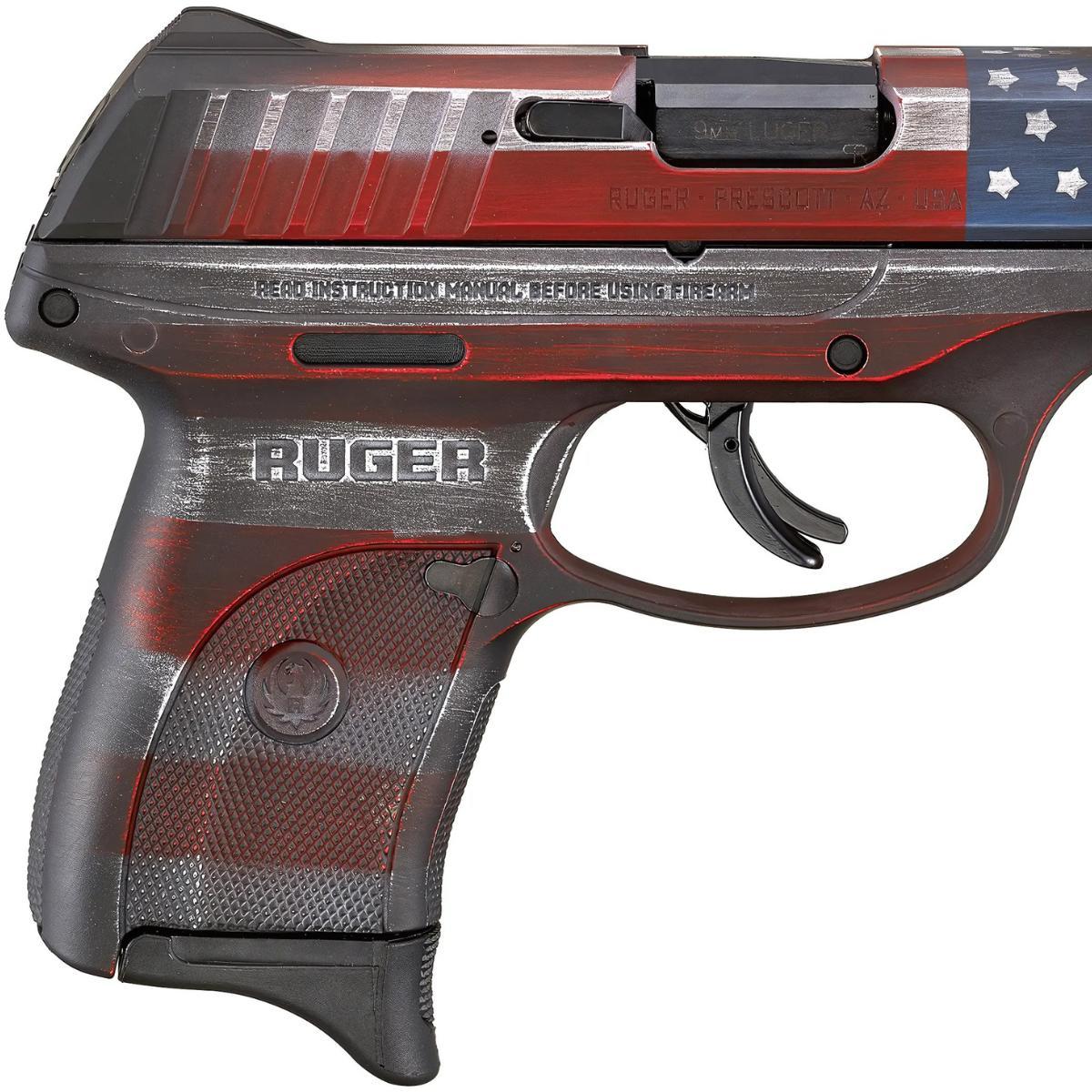 ruger ec9s battleworn flag 13213