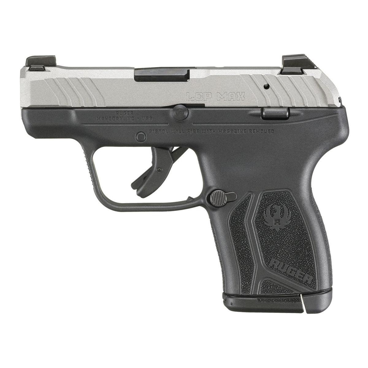 ruger lcp max silver black 13720