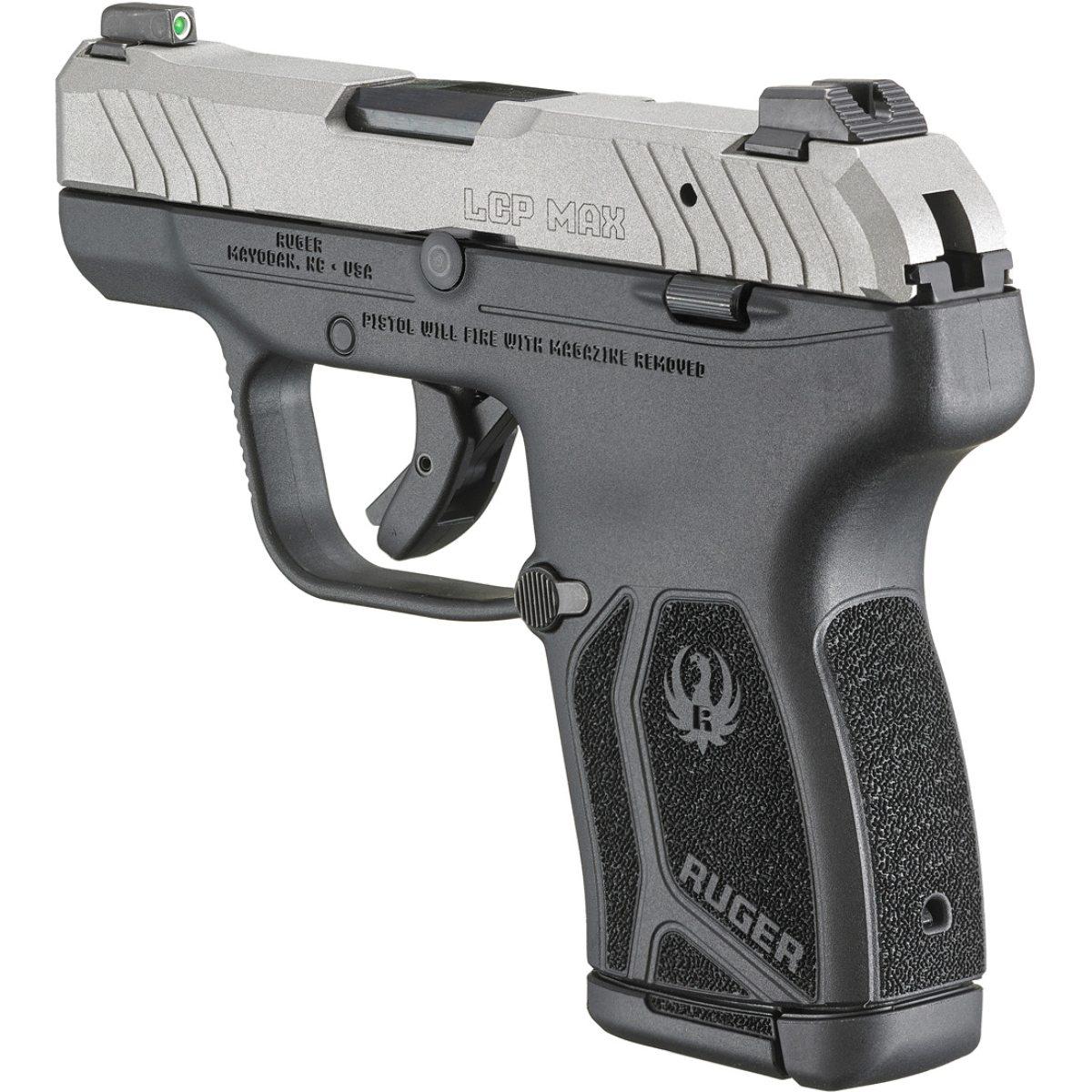 ruger lcp max silver black 13720