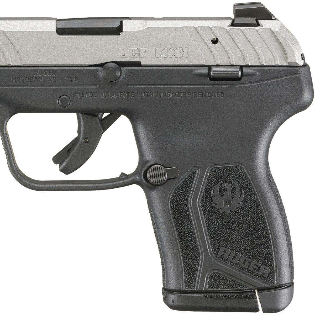 ruger lcp max silver black 13720