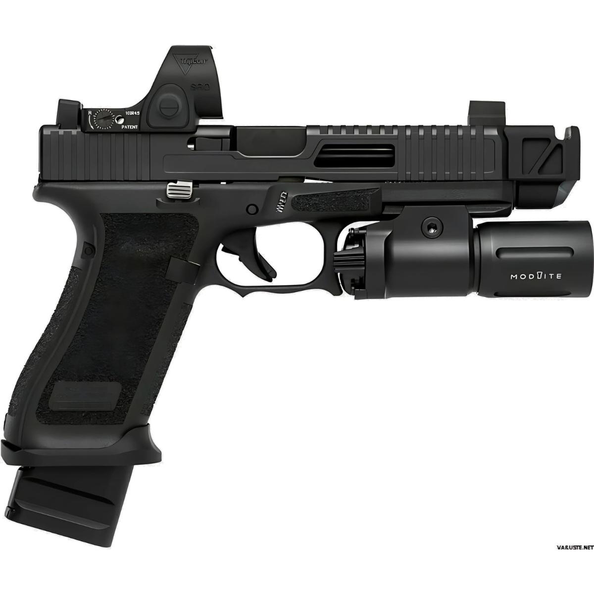 modlite latarka pistoletowa pl350 okw complete blk