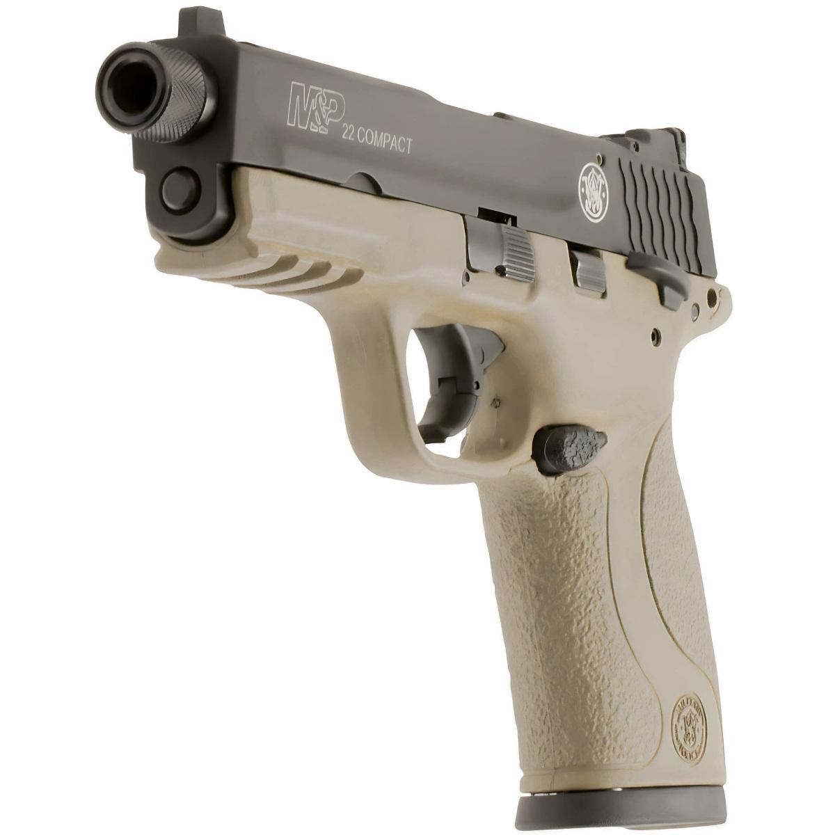 smith wesson m p22 compact cerakote ts threaded barrel 3 3 fde 10242
