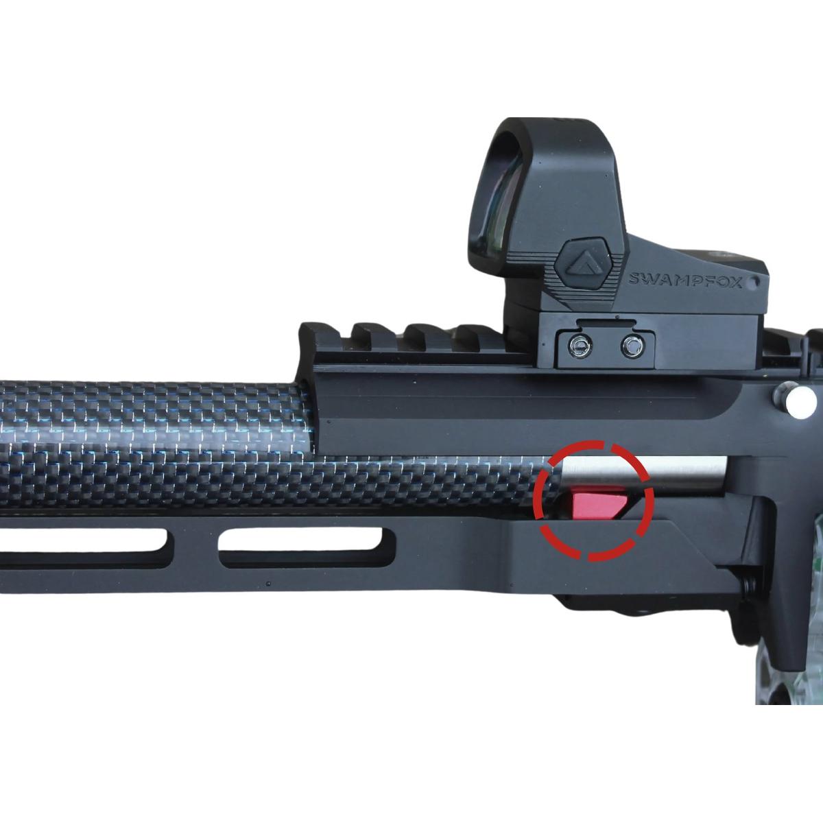 tandemkross blok mocujacy lufe v block ruger 10 22 czerwony tk18n0449red1