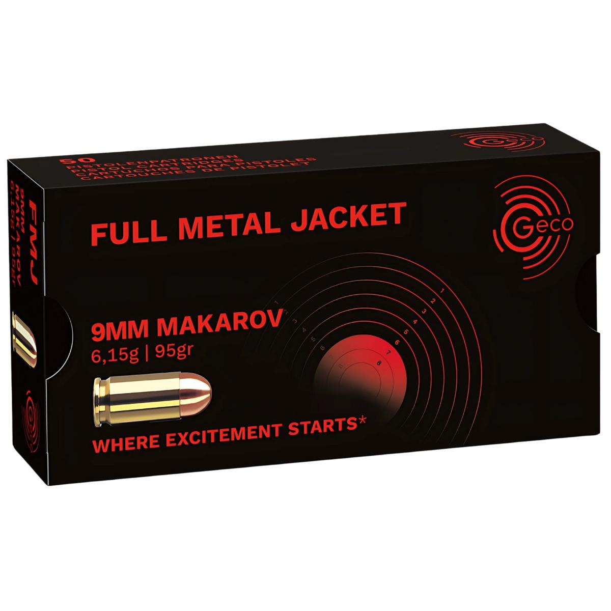 geco 9x18 makarov 6 15g fmj vm