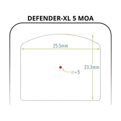 vortex kolimator defender xl 5 moa dfxl mrd5
