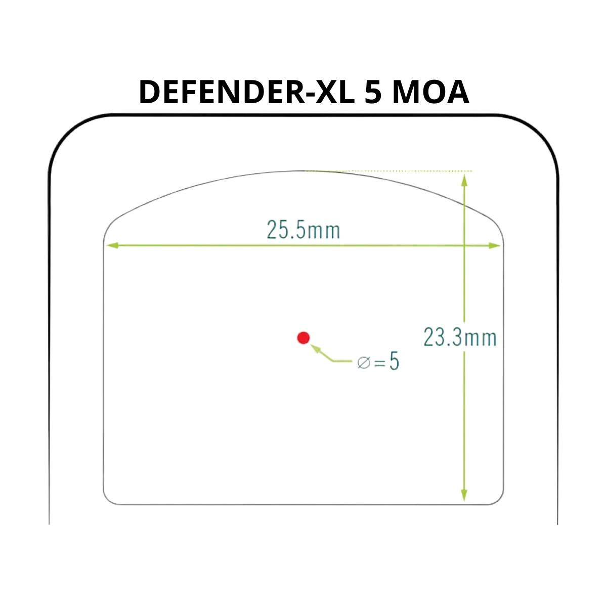 vortex kolimator defender xl 5 moa dfxl mrd5