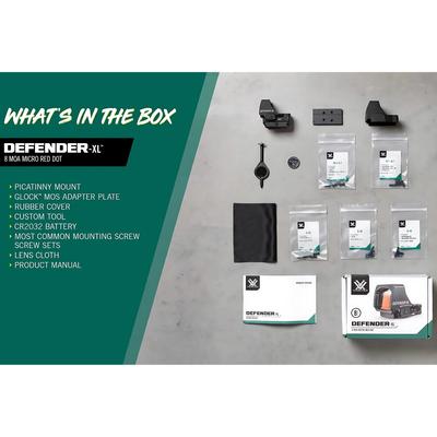 vortex kolimator defender xl 8 moa dfxl mrd8