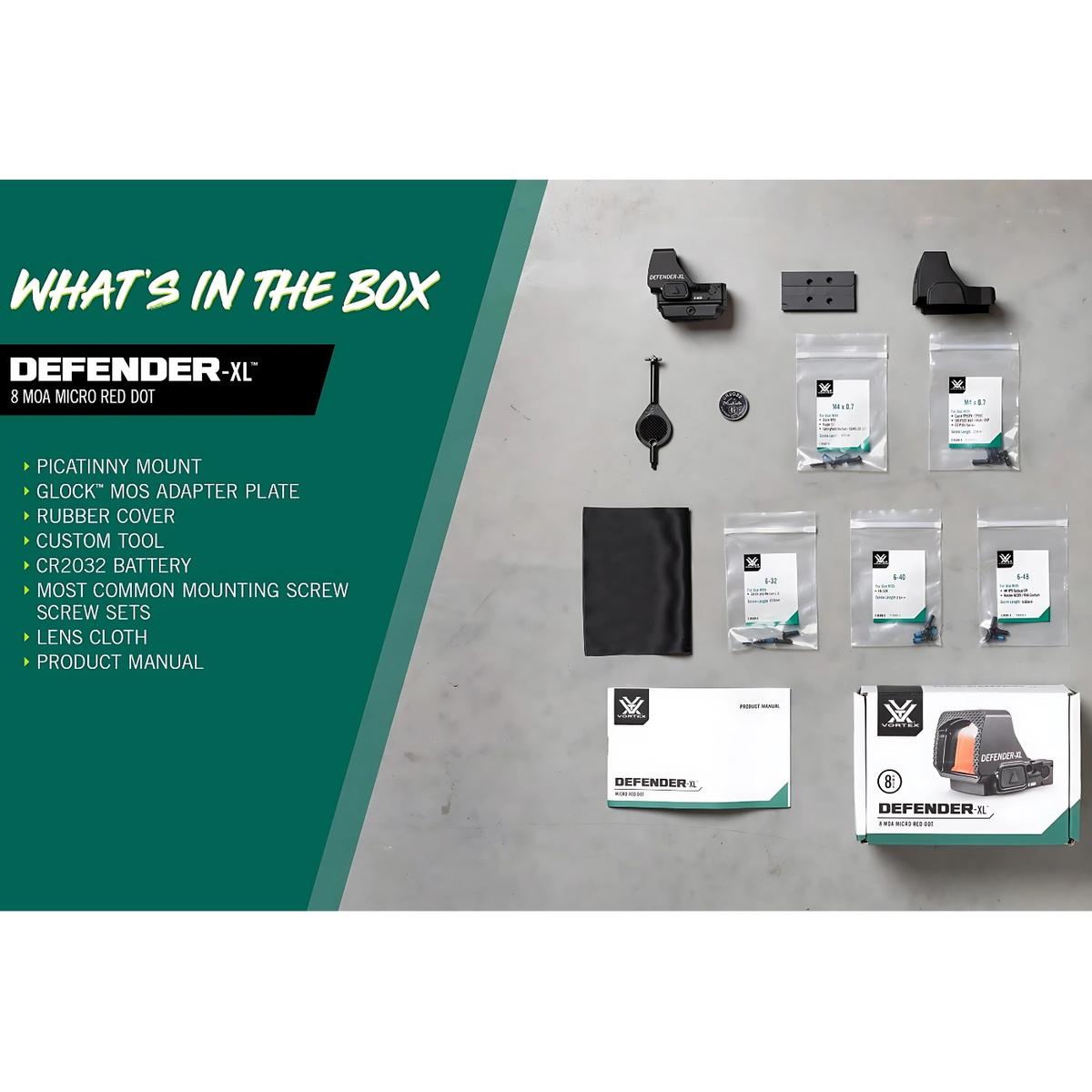 vortex kolimator defender xl 8 moa dfxl mrd8