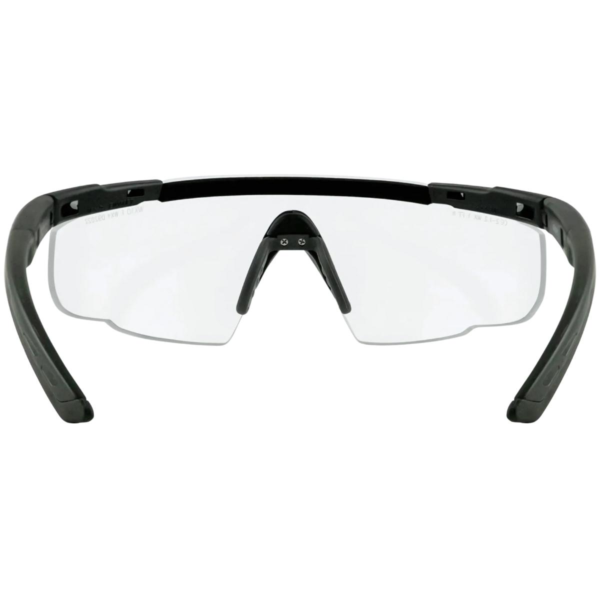 wileyx okulary ochronne saber advanced wizjer clear lens oprawki matte black sku 303