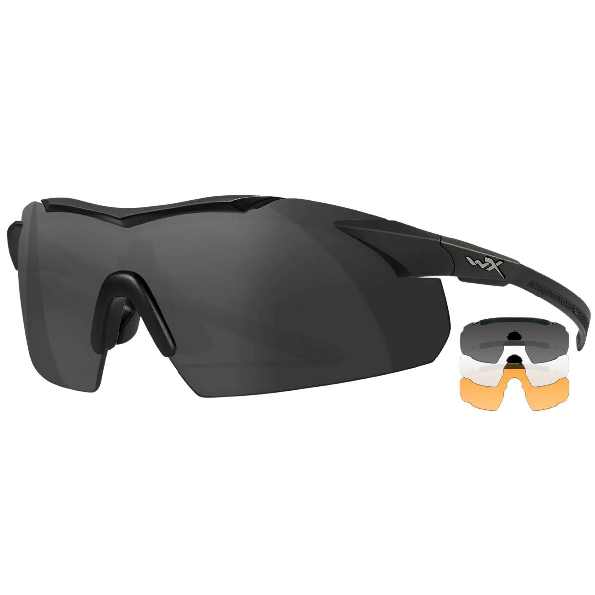 wileyx okulary ochronne wx vapor wizjery smoke clear light rust oprawki matte black sku 3502