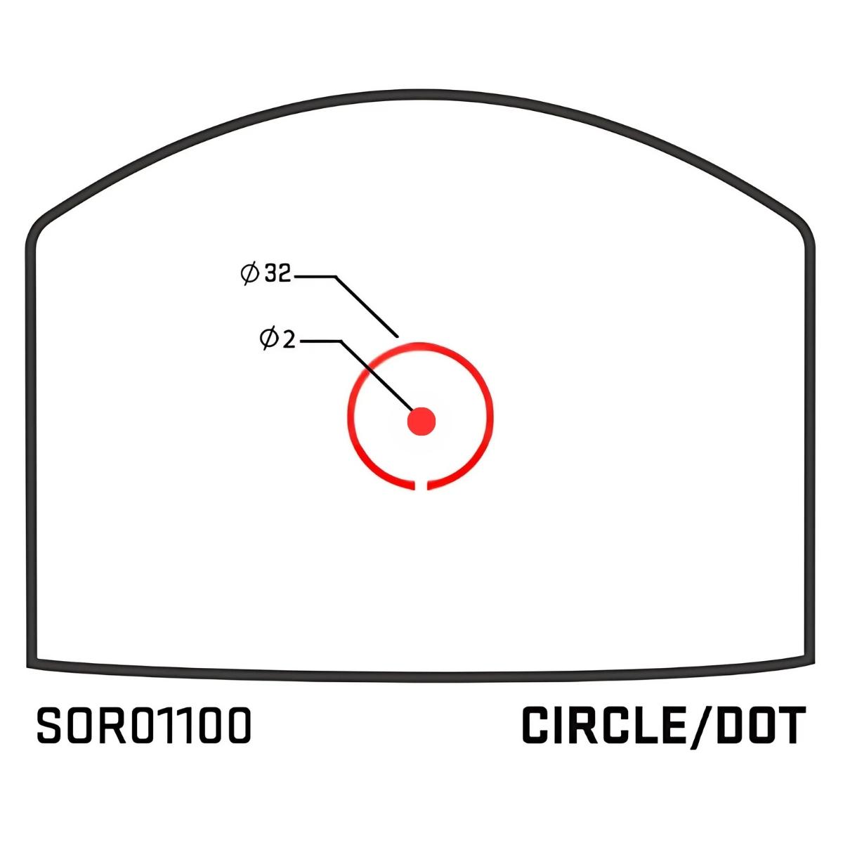sig sauer kolimator romeo zero pro circle dot 2 moa 32 moa sor01100