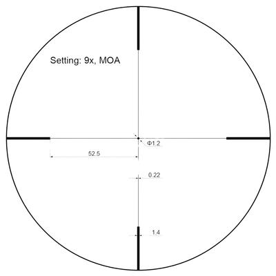 vector optics luneta celownicza forester jr power 3 9x40 riflescope czarna scom 35