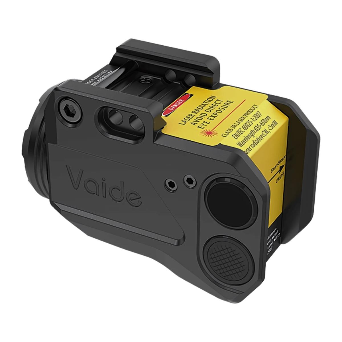 vaide latarka taktyczna z laserem compact scrapper combo red 500 lumenow czarna vapll r01