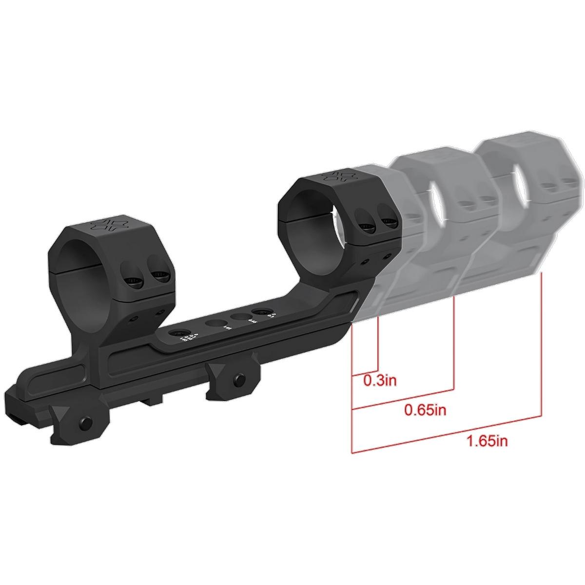vector optics regulowany montaz do lunety jednoczesciowy extended picatinny mount 30 mm czarny xasr 3037